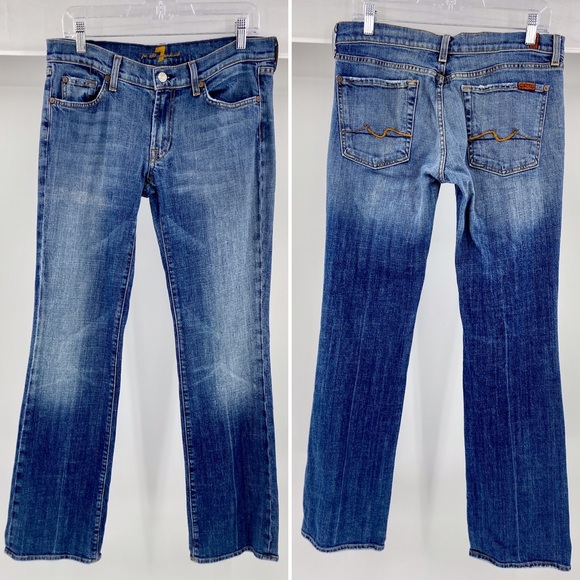 7 For All Mankind Denim - 7 FOR ALL MANKIND-Size 31-Lite Distressing Bootcut